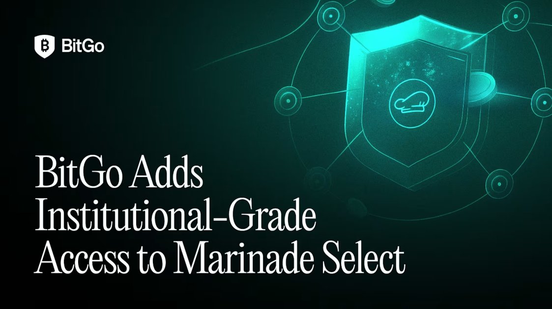 BitGoがMarinade Selectに機関向けアクセスを追加