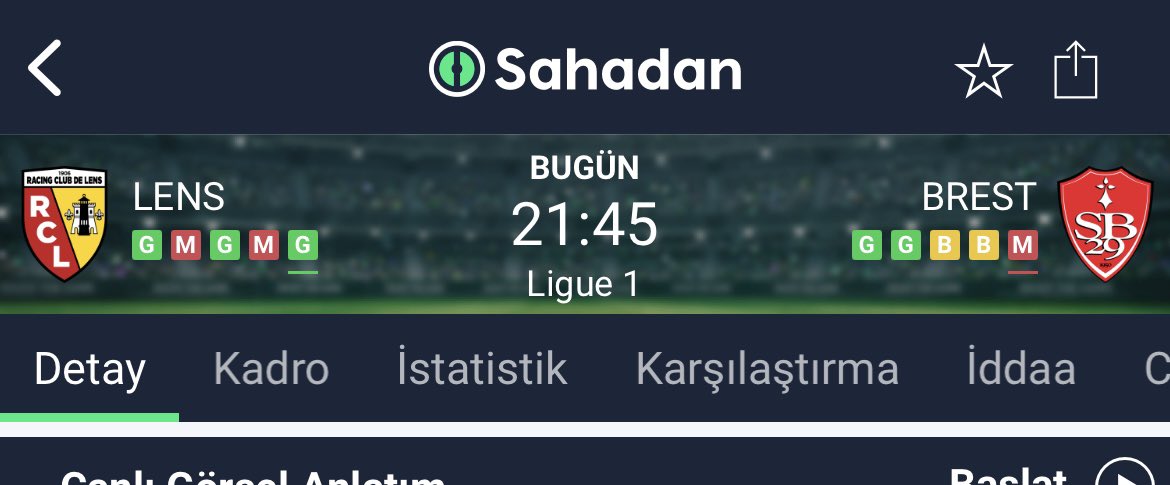 🏟️ Lens - Brest 
👉 İY/MS 2/1 veya 1/2 

Günün diğer sürpriz beklediğim maçı sizlerle şansımız bol olsun 🙏