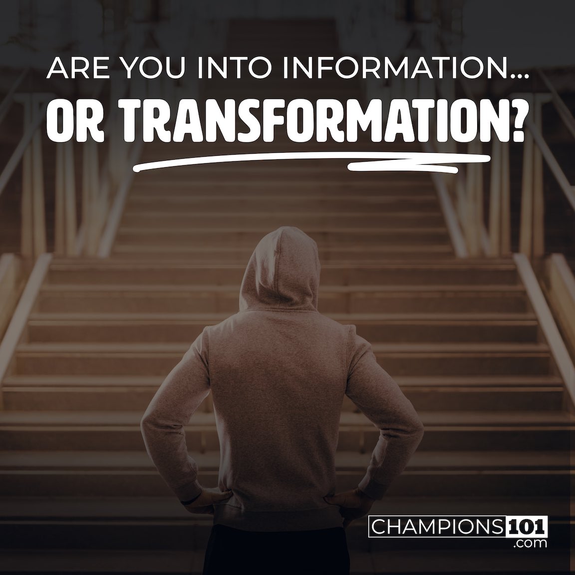 Travis Daugherty (@coachtdaugherty) on Twitter photo “Transformation isn’t really so much about learning something new as it is about becoming something better.”
Read this week’s <a href="/Champions_101/">Champions 101</a> Newsletter, “Are You Into Information… or Transformation?” here: bit.ly/48tn844 “Transformation isn’t really so much about learning something new as it is about becoming something better.”
Read this week’s <a href="/Champions_101/">Champions 101</a> Newsletter, “Are You Into Information… or Transformation?” here: bit.ly/48tn844
