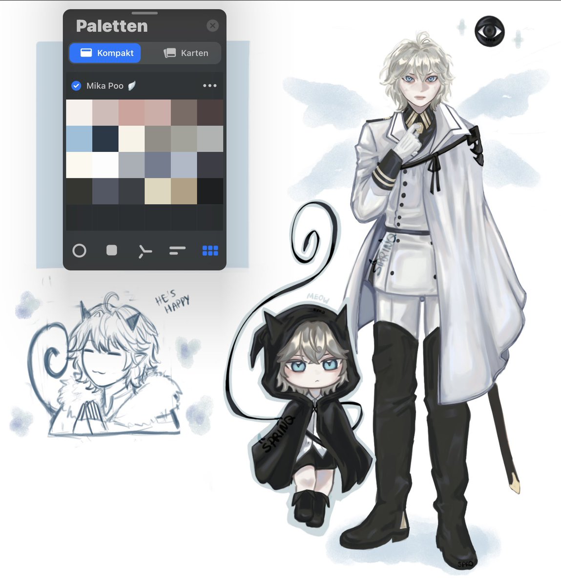 He looks cold but he‘s actually just a silly gay ^-^
(Also wanna be art moots??)

#seraphoftheend #Mika #fanart #anime #manga #art #artmoots