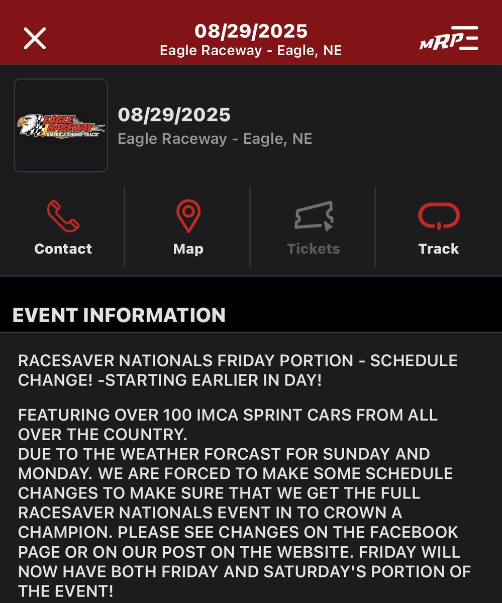 Race Day!! It will start early today due to weather that might roll in! Mike Boston is behind the wheel🏁