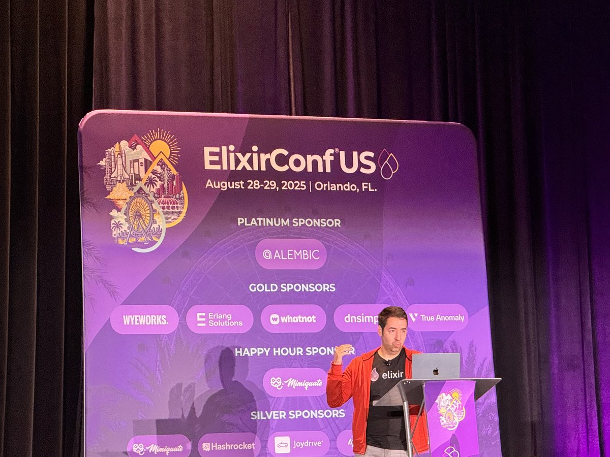 misaelpc's tweet image. Elixir AI Future Key Note #ElixirConfUS . The future is now 😃