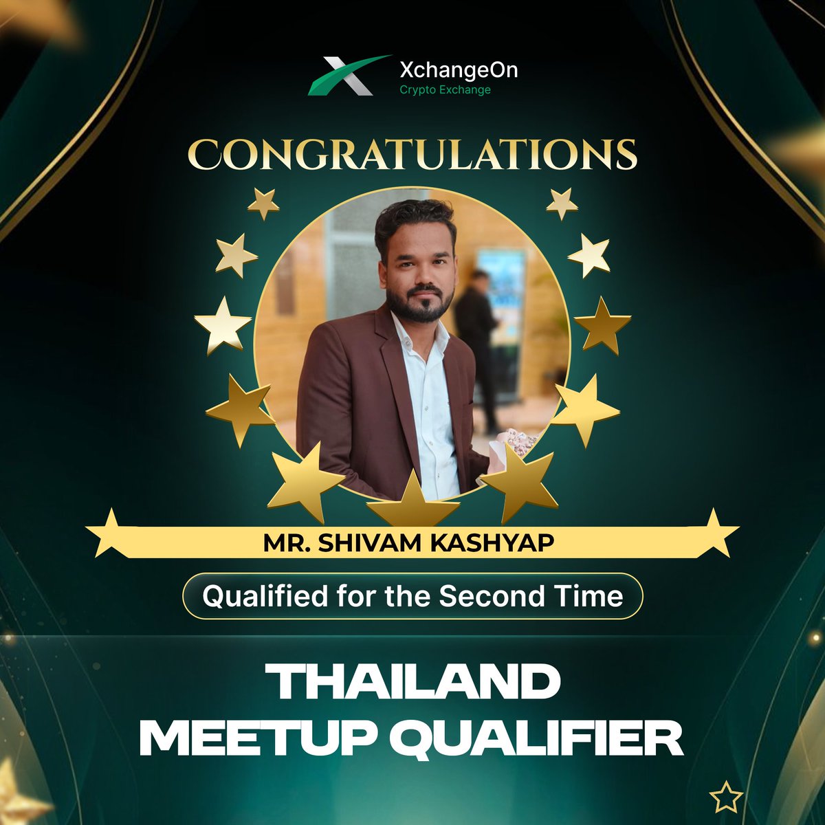 Thailand Qualifier Alert! 🇹🇭

MR. SHIVAM KASHYAP Does it again!
For the 2nd time, he’s unlocked the XchangeOn Grand Thailand Meetup! 

🔥Hard work. Big wins. Unforgettable experiences. Next Stop: The Land of Smiles! 😎

To everyone still on the hustle 

#XchangeOnThailandMeetup