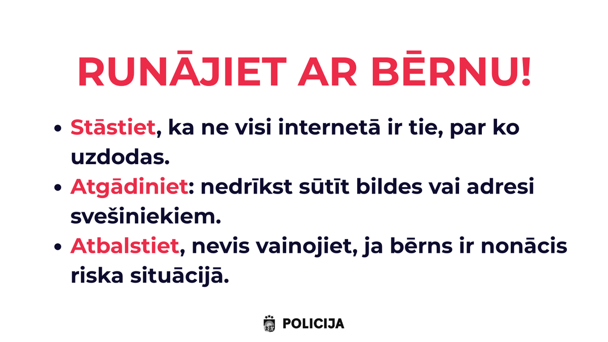 Bērniem internets ir kā rotaļlaukums – pilns ar iespējām, bet arī ar riskiem. 🚩 Viens no nopietnākajiem apdraudējumiem ir seksuāli noziegumi tiešsaistē. 
👉🏼 Atcerieties – internets var būt droša vieta bērnam, ja mājās valda uzticēšanās, notiek atklātas sarunas un tiek ievēroti