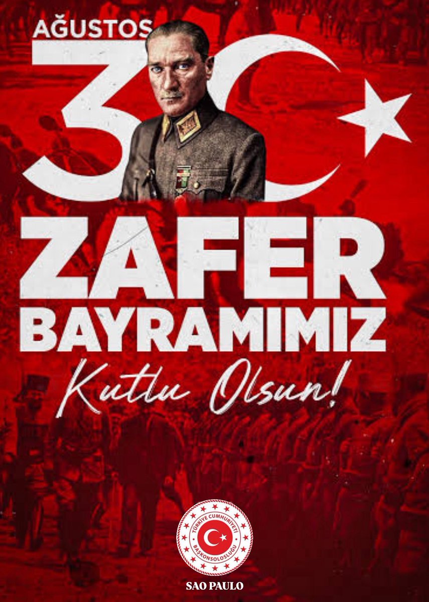 TÜM VATANDAŞLARIMIZIN 30 AĞUSTOS ZAFER BAYRAMINI İÇTENLİKLE KUTLARIZ! 🇹🇷