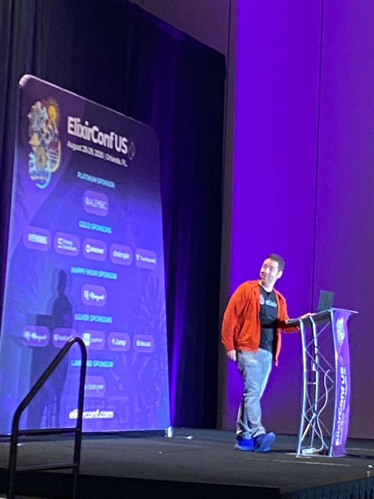 ElixirConf's tweet image. The future is coming
Straight from @chris_mccord
end
The Phoenix creator reveals Elixir&apos;s AI future. Insider insights you won&apos;t want to miss. #ElixirConfUS
