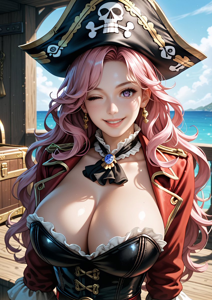 #AI海賊の宴
参加させていただきます！
500名達成おめでとうございます✨

#AIart #AIGirls #DreamyArt #digitalart  
#AIイラスト #さくらアート工房