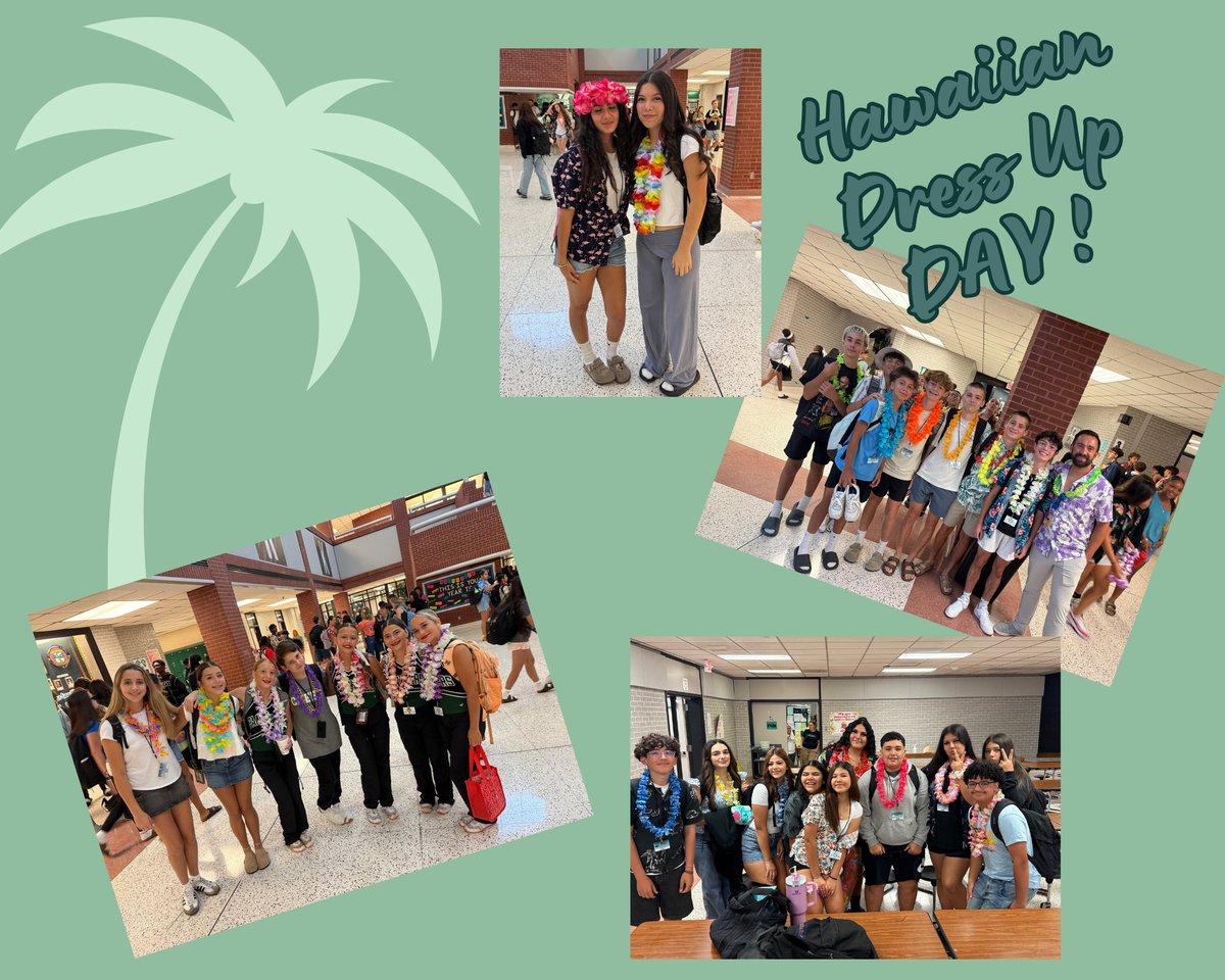 🌺 Hawaiian Dress-Up Day at the PARK! 🌺 We’re celebrating our SENIORS and our 1st pep rally of the year! Let’s bring the SPIRIT, Panthers! 🖤💚#WeAreKPark