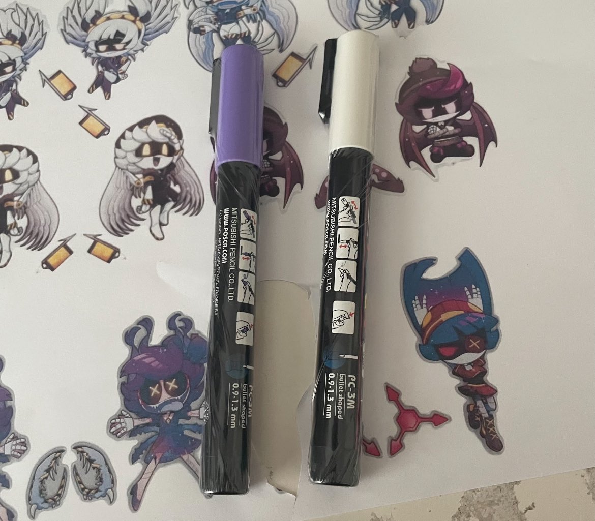 FnfNisa's tweet photo. I got my First posca yay💝 https://t.co/ML5NJref8x