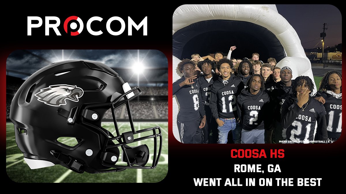 Pumped to officially welcome <a href="/CoosaHSFootball/">Coosa Eagle Football</a> to the #ProCom roster! Good luck this season, we’ll be cheering you on from the sideline! <a href="/CoachGCannon/">Coach Geoff Cannon</a> #EDGE #WingsUp #GoEagles🦅

#CommunicateLikeAPRO #ElevateYourCoaching