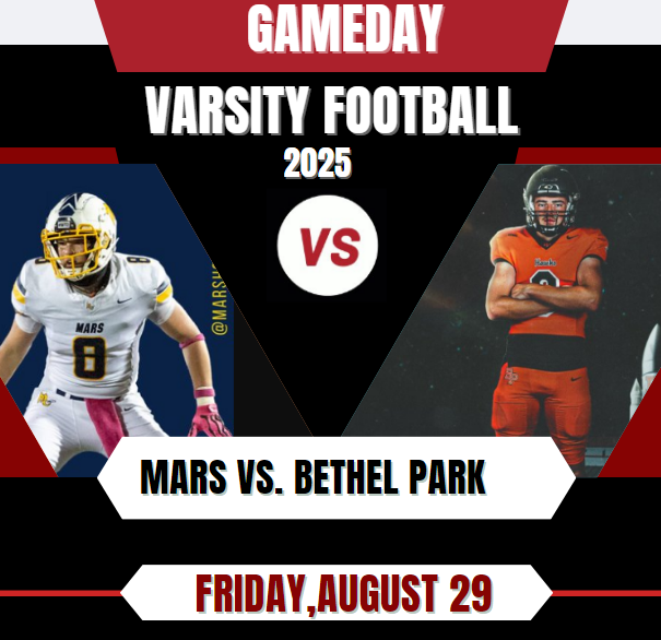 TribLive_HSSN (@trib_live) on Twitter photo π¨ Game Week π¨
π <a href="/MarsHSFootball/">Mars Area HS Football (PA)</a> vs. <a href="/BPHawksfootball/">Bethel Park High School Football</a>
π Friday,August 29
β° @ 7p.
π₯ bit.ly/4l99xBn
<a href="/Sean_Franklin_/">Sean Franklin</a> <a href="/Liamcorc28/">Liam Corcoran</a> <a href="/MASDFP/">Mars Area Athletic Department</a> <a href="/CoachKasper/">Coach Eric Kasperowicz</a> <a href="/Jameson_Garvin/">Jameson Garvin</a> <a href="/MarsAreaSD/">Mars Area SD</a> <a href="/FightnPlanets/">Scott Heinauer</a> <a href="/WillDunaway10/">Will Dunaway</a> <a href="/BP_BlackHawks/">Bethel Park Athletics</a> <a href="/_TreyJohnson4/">Trey Johnson</a> <a href="/Willsabatos/">Will Sabatos</a> π¨ Game Week π¨
π <a href="/MarsHSFootball/">Mars Area HS Football (PA)</a> vs. <a href="/BPHawksfootball/">Bethel Park High School Football</a>
π Friday,August 29
β° @ 7p.
π₯ bit.ly/4l99xBn
<a href="/Sean_Franklin_/">Sean Franklin</a> <a href="/Liamcorc28/">Liam Corcoran</a> <a href="/MASDFP/">Mars Area Athletic Department</a> <a href="/CoachKasper/">Coach Eric Kasperowicz</a> <a href="/Jameson_Garvin/">Jameson Garvin</a> <a href="/MarsAreaSD/">Mars Area SD</a> <a href="/FightnPlanets/">Scott Heinauer</a> <a href="/WillDunaway10/">Will Dunaway</a> <a href="/BP_BlackHawks/">Bethel Park Athletics</a> <a href="/_TreyJohnson4/">Trey Johnson</a> <a href="/Willsabatos/">Will Sabatos</a>