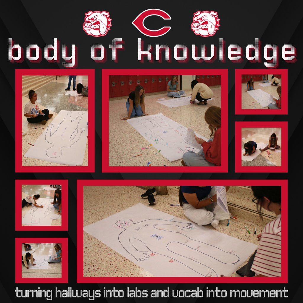 🧬📖 Anatomy in Action!

Mrs. Hadwin’s A&amp;P students hit the floor—literally—to map out the body’s regional terms. Using life-sized diagrams, they modeled anatomical vocab in motion, making learning hands-on, memorable, and fun! ❤️🤍

#BetterAsABulldog #BulldogLearning  #WeAreCHS