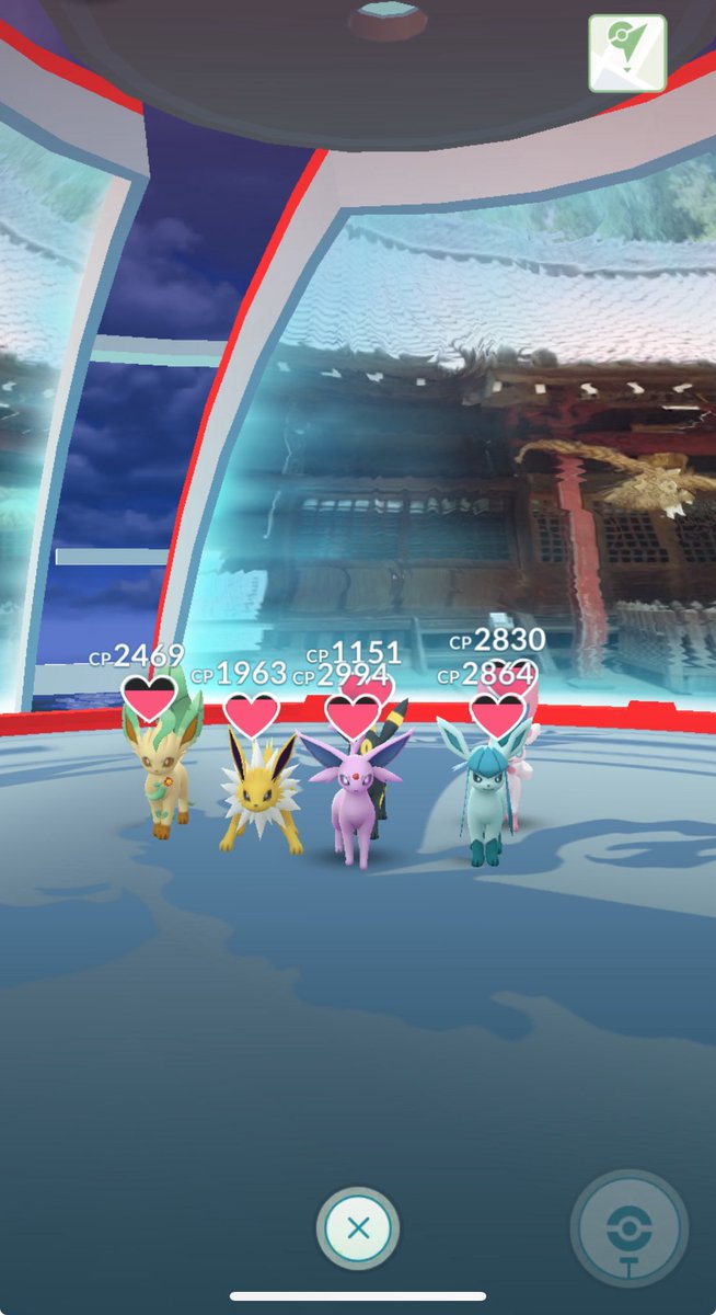 最近は夕方日が落ちるの早いからちょっと散歩できる🥺🌟
家から歩いて20分くらいの所に3玉を発見。絶対にヘイラッシャや！！！と謎の自信と共に出発🚶‍♀️
ジム前で出待ちしたらうまれたのは普通にガラガラだった🫠

キラ交換ありがとうございました✨
（スクショ失敗）

ブイズジム成功してた🥳