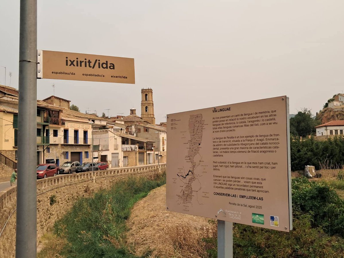 El Cellit ha colaborado con la creación de la VIA LINGUAE en Peralta de la Sal, un recorrido por palabras propias de la localidad que pretende no solo darlas a conocer, sino también promover su uso y evitar que caigan en el olvido.