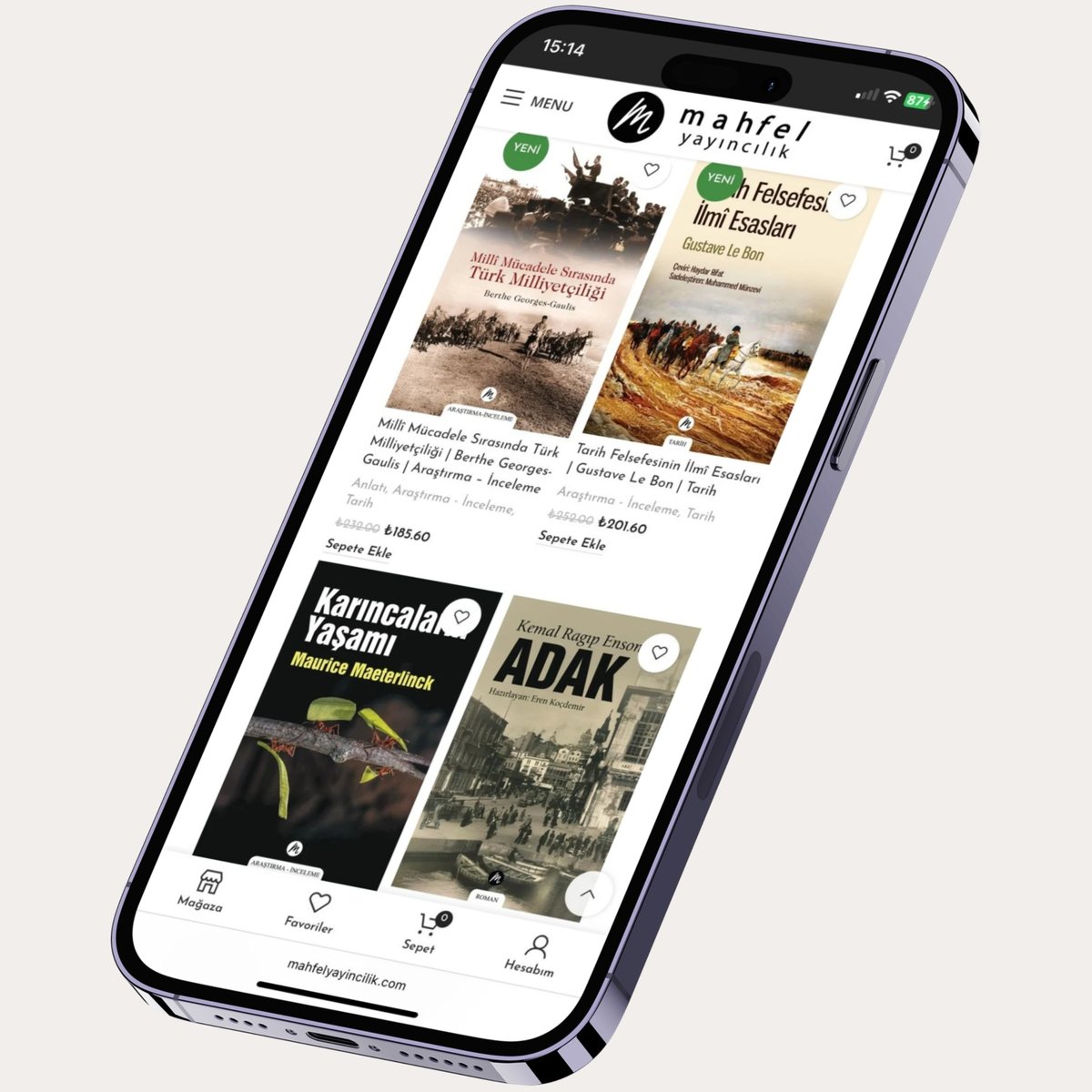 Mahfellenmeye Hazır Mısınız?
3. yılımıza özel mahfelyayincilik.com 'da 1-30 Eylül arası vereceğiniz bütün siparişlerinizde 50 kitapta %50 indirim olacaktır. Gelin 3. yılımıza birlikte girelim.