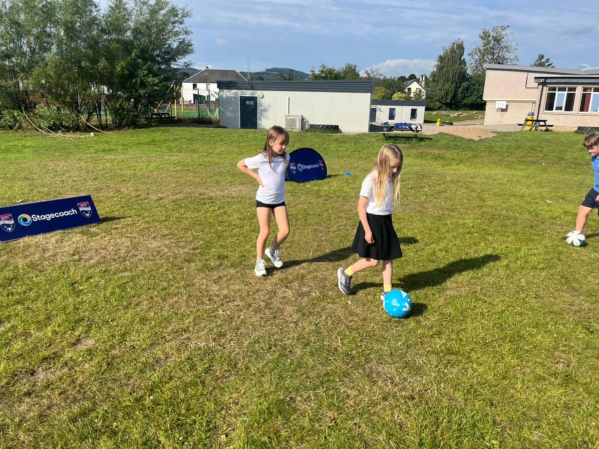 RossCounty's tweet photo. 🏫 The County in the Community team have been busy delivering fun, games, and football in Primary and Secondary schools across the Highlands this week in partnership with @stagecoachgroup!
 
📸 Here are some photos from our visits to Tarradale and Dingwall Primary! https://t.co/2HyAXZdcnb
