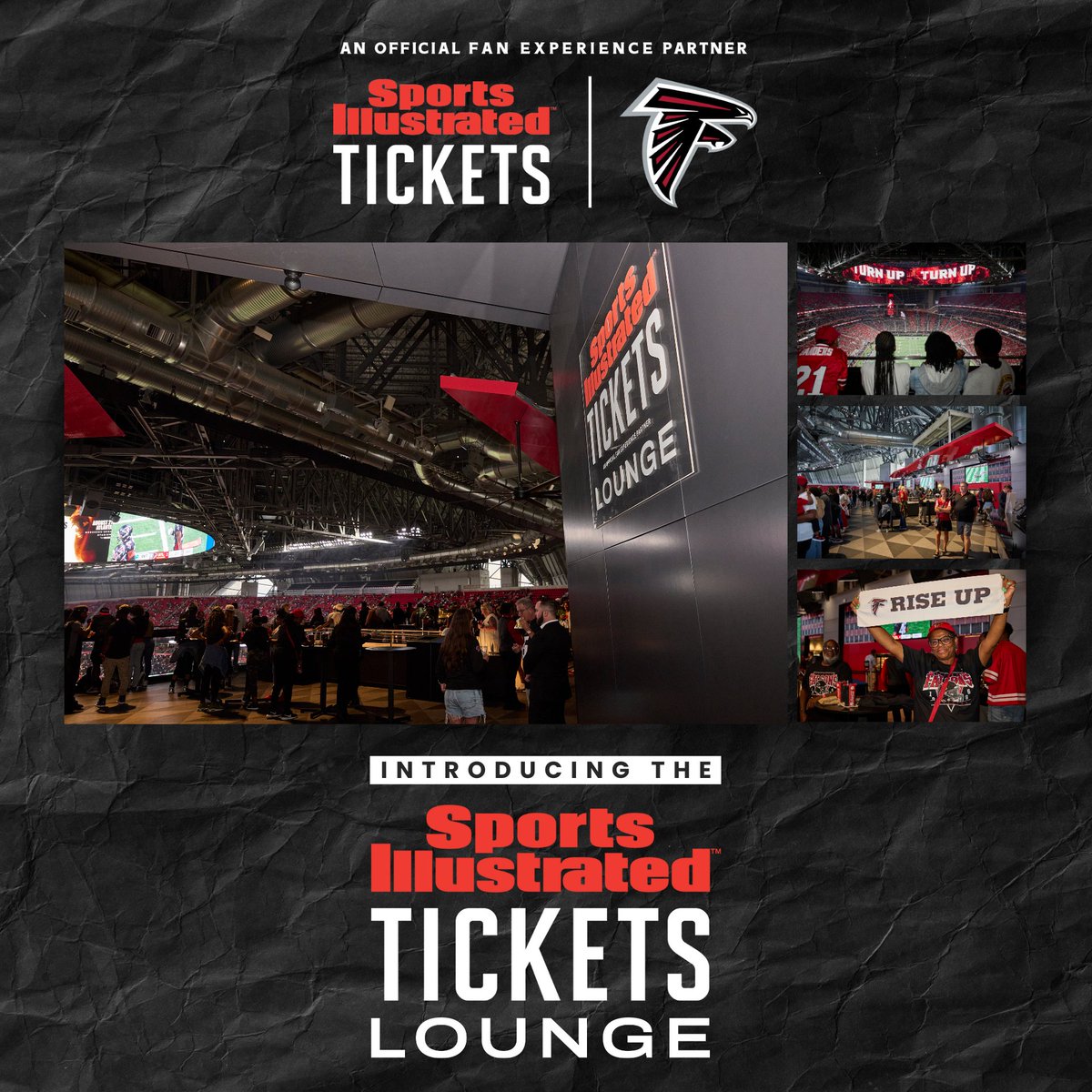 Big news in Atlanta! 🚨

Sports Illustrated Tickets is now an Official Fan Experience Partner of the <a href="/AtlantaFalcons/">Atlanta Falcons</a> Debuting Sept. 7 🏈

✨ Sports Illustrated Tickets Lounge at Mercedes-Benz Stadium
🎟️ Exclusive Falcons ticket packages
👉 Learn more: sitickets.com/falcons