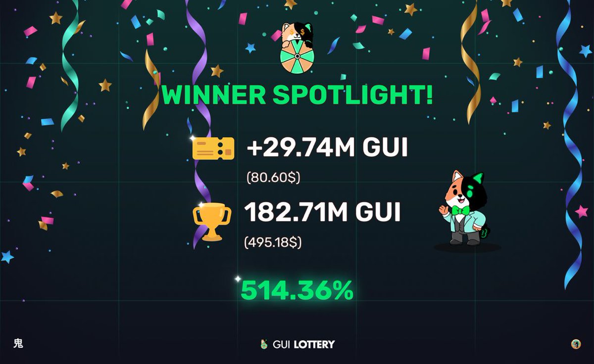 Another day, another player, another 500% lottery win.

Who’s entering the GUI trenches today?