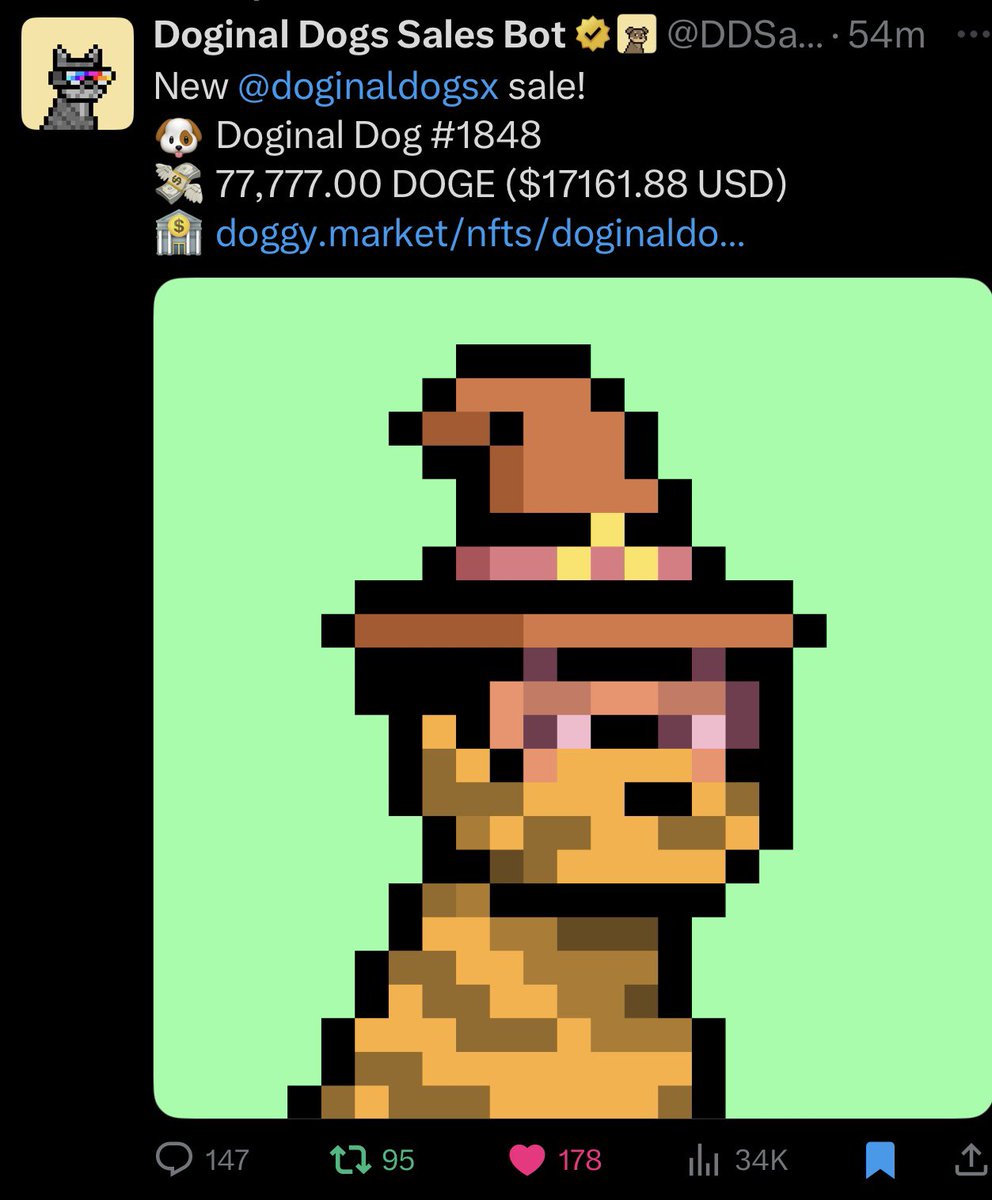 Dogwarts have done $61,270 in volume in the past 24 hours 

If you don’t have a wizard dog I’d be panicking 

Who said wizards got no motion 👀