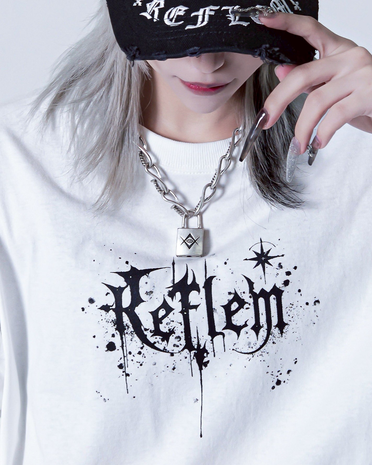 レフレム　ネックレス　数量限定品 REFLEM/レフレム』Thorn eyeロゴチャームネックレス（ネックレス