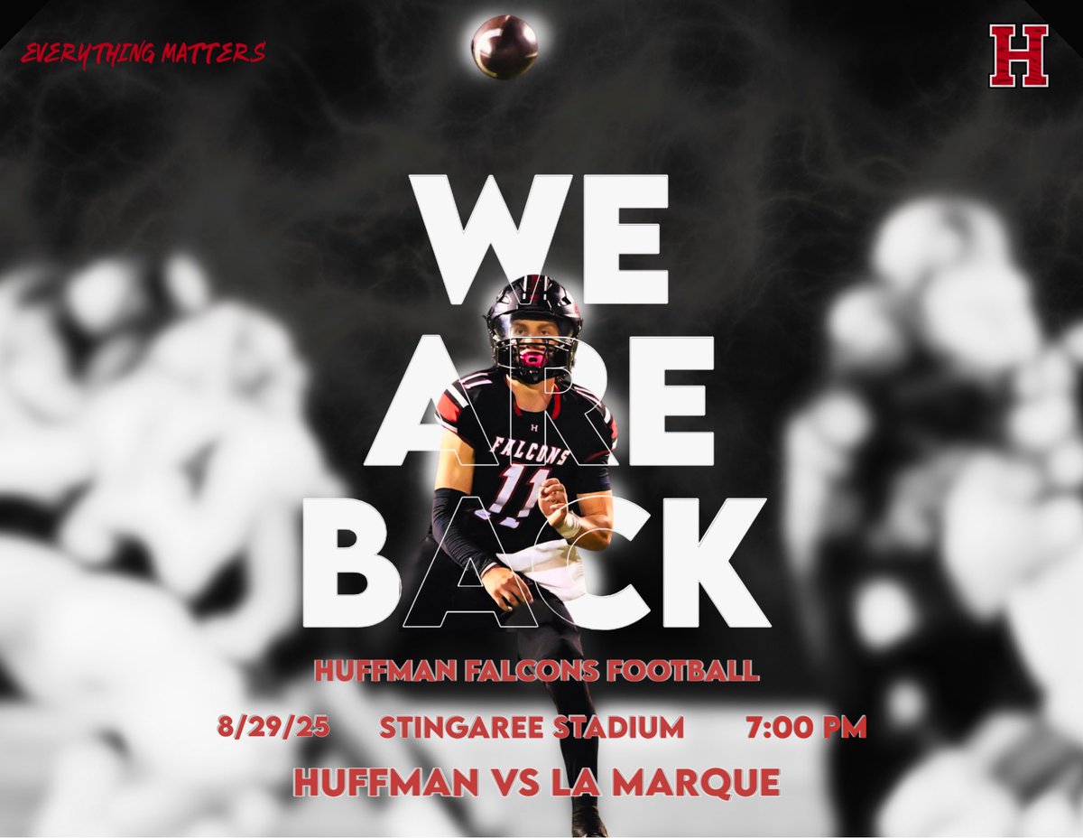 Huffman Falcon Football (@huffman_falcons) on Twitter photo It’s GAMEDAY!!
#EAT #EverythingMatters #TalonsUp It’s GAMEDAY!!
#EAT #EverythingMatters #TalonsUp