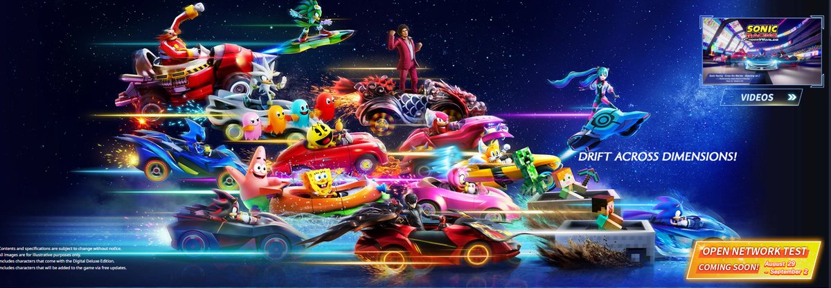 pero que locura es esta? es como fusionar mario kart pero con varios personajes tiene buena pinta 👽