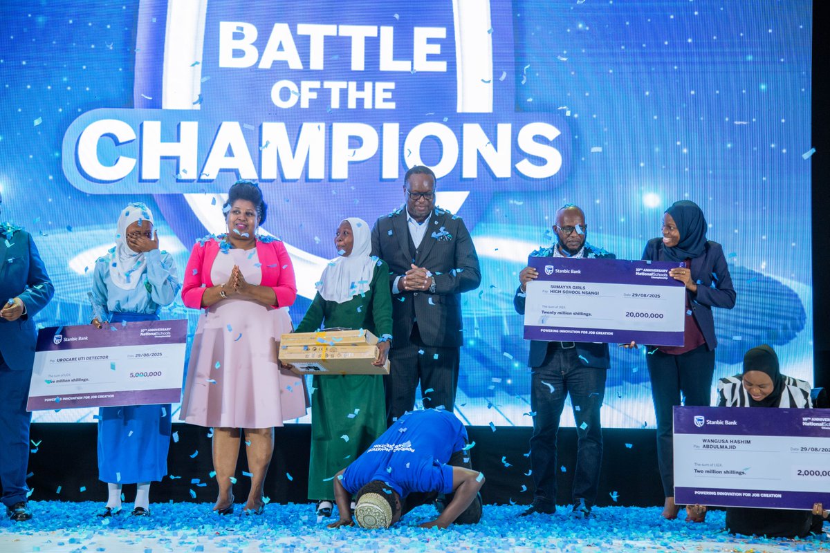 A big congratulations to Sumayya Girls High School - Nsangi, the winners of the 10th Anniversary Stanbic National Schools Championship Grand Finale.

Makers of the Uro-Care UTI Detector Strips that gives results within minutes.
Their innovation is affordable,quick &amp; empowering.