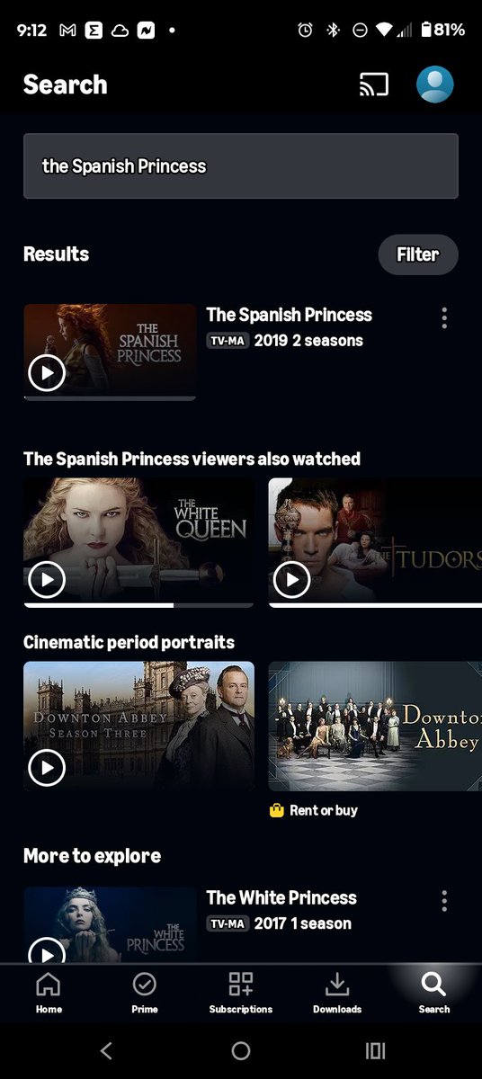 Mdthor85's tweet photo. I'm not sure which of your companies is responsible, but why are you advertising for me to be able to watch a show with a subscription through @PrimeVideo and then immediately make me pay only for the first season? @STARZ false advertising https://t.co/k45CPVUA7W