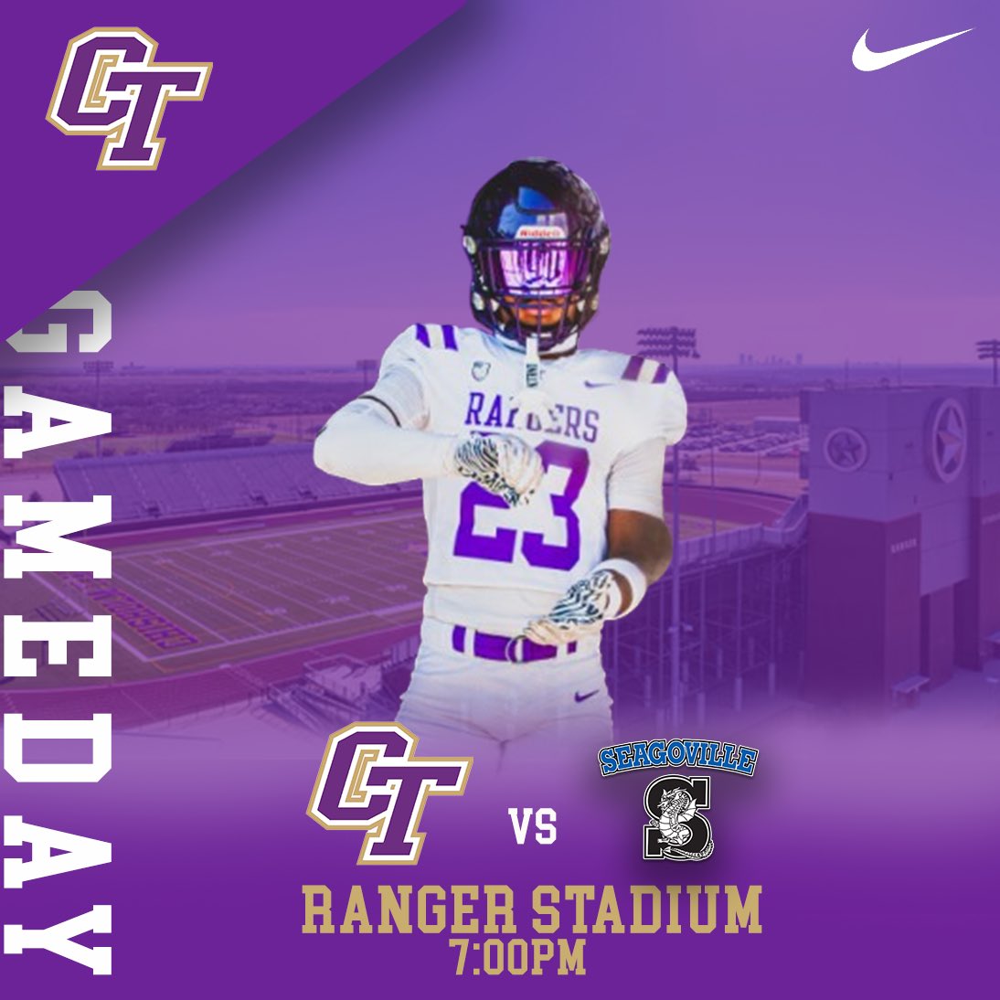 ITS GAME DAY RANGER NATION!!!

SEE YOU AT THE GAME!!!

#TrailOfToughness | #StayPurple