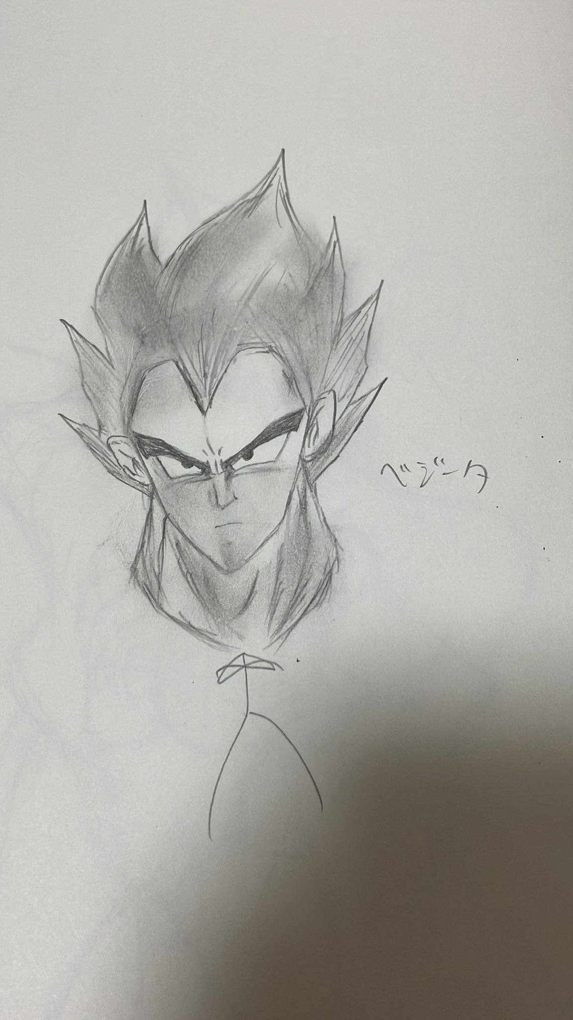 ドラゴンボール ベジータ スケッチ Vegeta 🔥 . Reference - DBZ Manga . Tools ~ ipad 10th