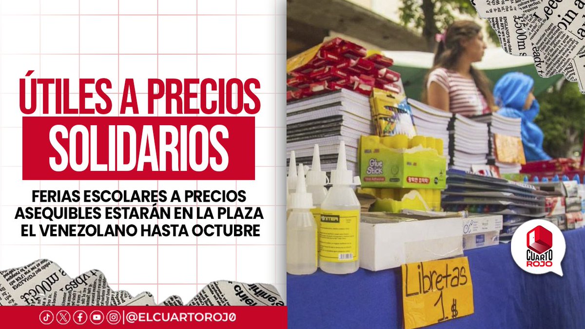 #Atención Pronto vuelven las clases, y de comprar los útiles nadie se salva🗒️

Corre antes de que se agoten!

#29ago #Venezuela #RegresoAClases #PoderPopular