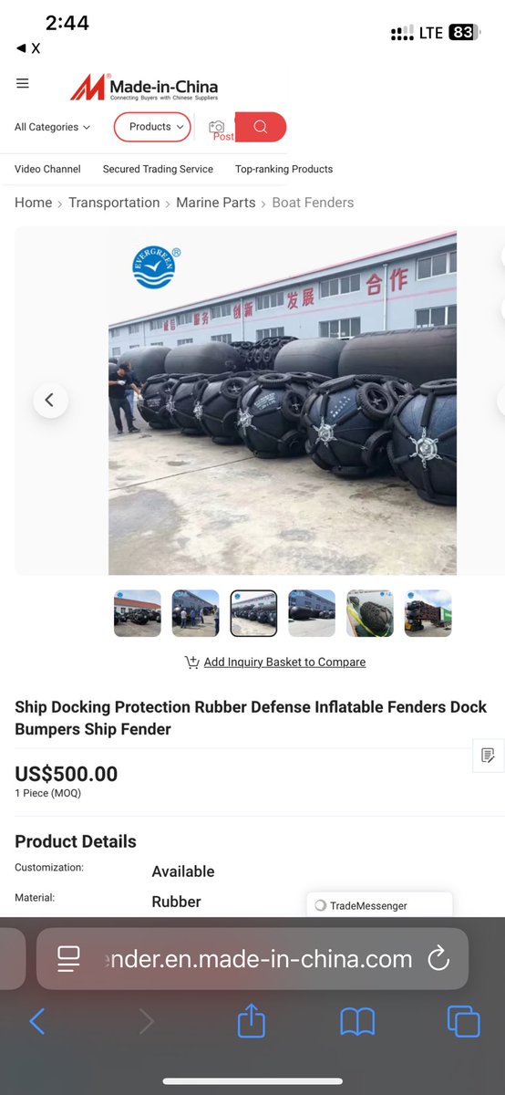 <a href="/Teeniiola/">TENIOLA</a> People really need education in Nigeria: That’s a Ship Docking Protection Rubber, locally made that drifted away.

It’s not expensive $500 😭🤣
