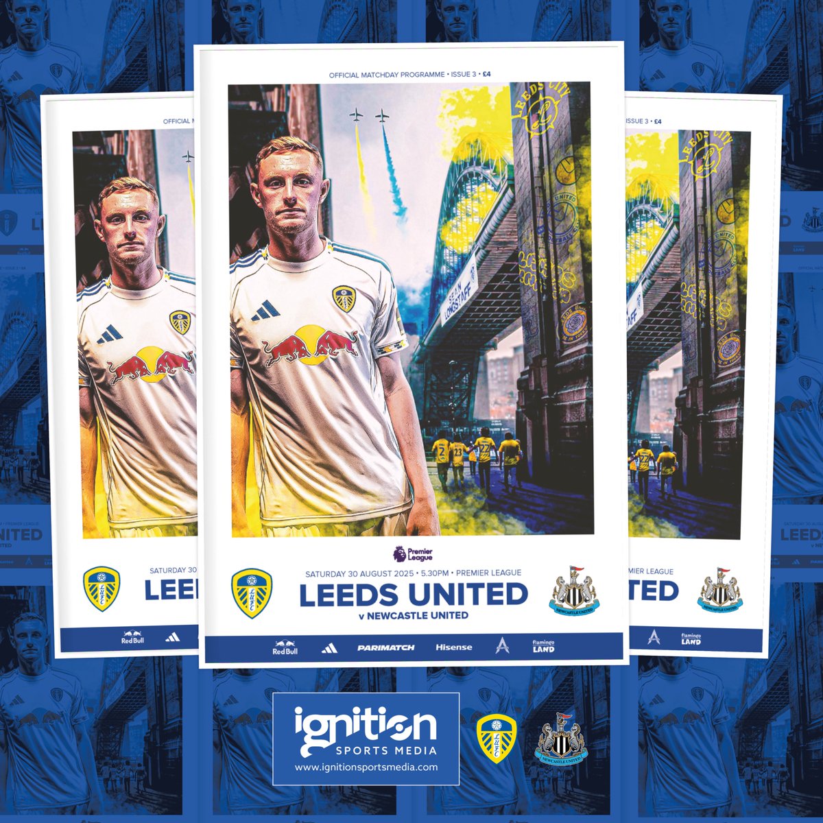 Read exclusive interviews from summer arrivals Sean Longstaff and Dominic Calvert-Lewin in this weekend’s edition of Leeds United’s official matchday programme against Newcastle United.  ignitionsportsmedia.com/products/leeds…
<a href="/LUFC/">Leeds United</a> <a href="/NUFC/">Newcastle United</a> <a href="/premierleague/">Premier League</a>