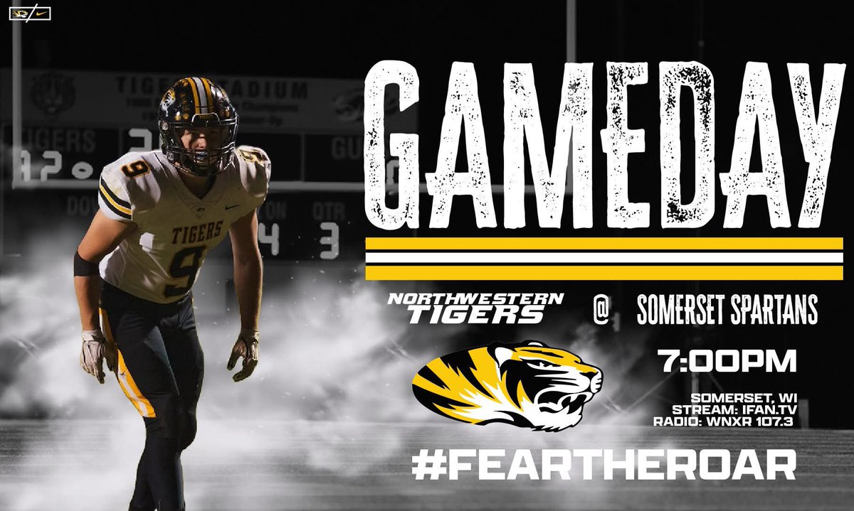 IT IS GAMEDAY. 

We travel to Somerset to take on the Spartans
 
#TigersFootball 
#FearTheRoar 
#BringBacktheGold