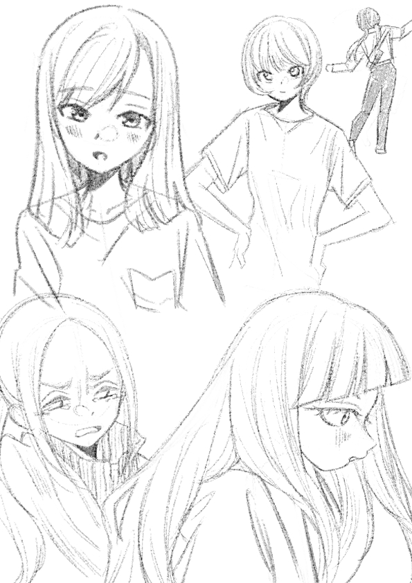 らくがき
#明日ちゃんのセーラー服