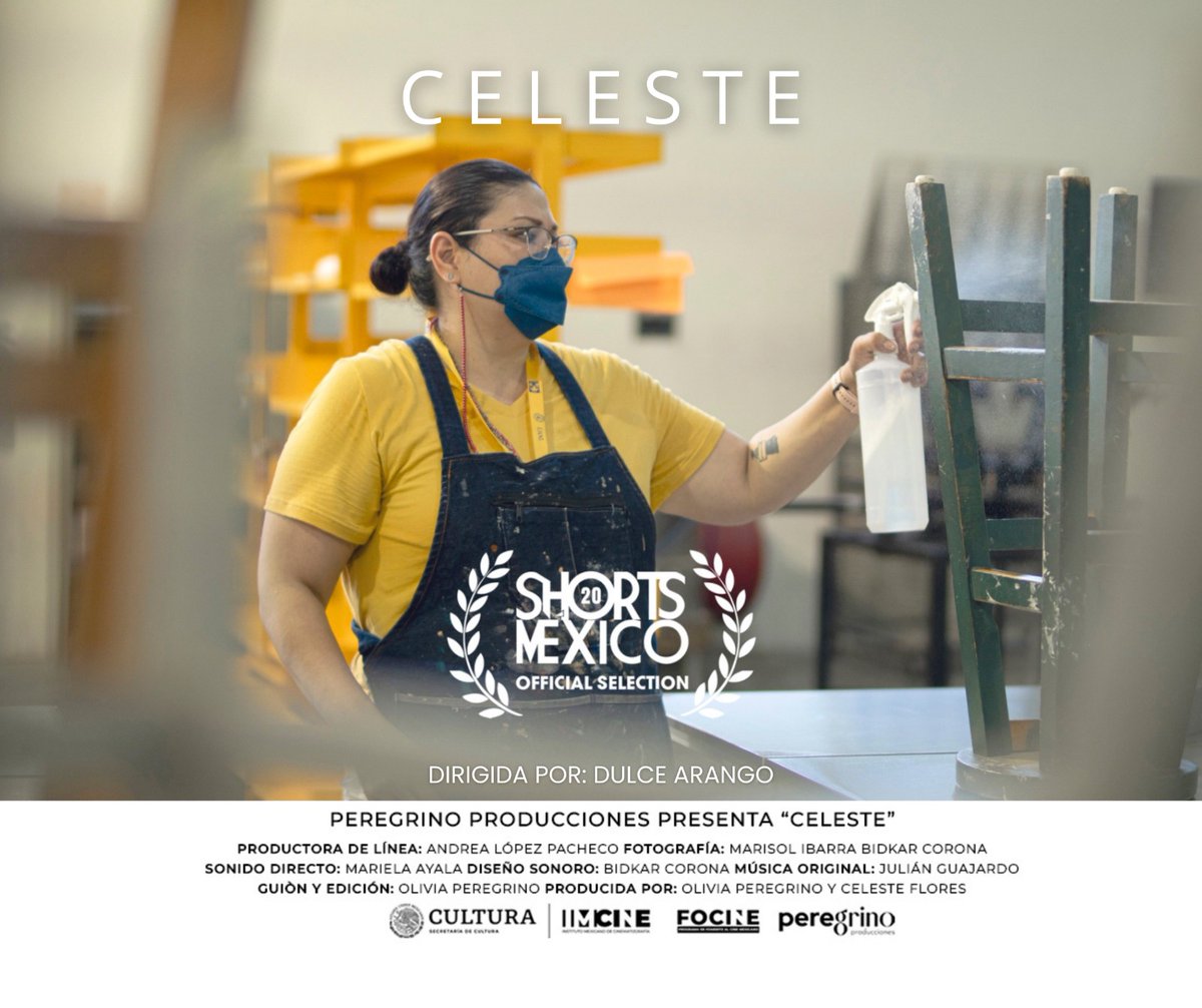 Mi corto "Celeste" se va a estrenar en ShortsMéxico, el festival de cortometrajes más importante de América Latina, y estoy muy contenta 🎉🔥💖

Por cosas de la vida no lo pude dirigir, solo me quedé como productora y editora. Pronto les digo fechas para que lo puedan ver 🎥📣🔥