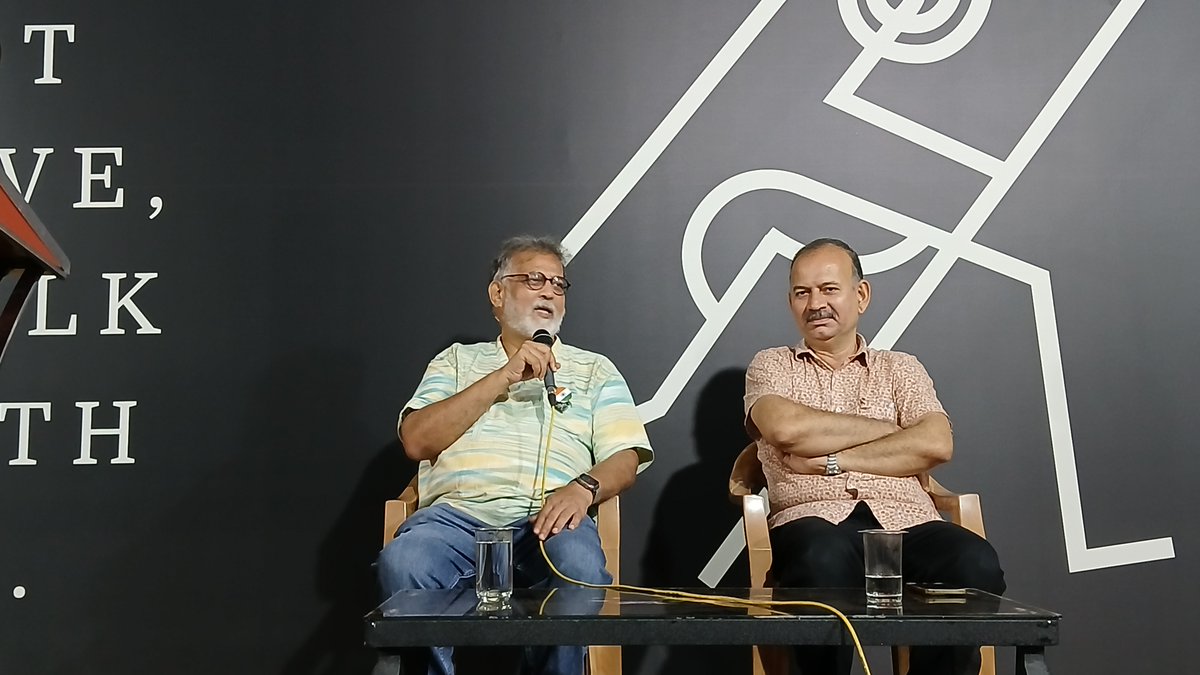 “The Relevance of Gandhi in Our Contemporary Times”— a lecture by <a href="/TusharG/">🍉Tushar GANDHI🇵🇸 Manavta Meri Jaat</a> Gandhi, great-grandson of Mahatma Gandhi, held at Kerala Lalithkala Akademi in Thrissur on Aug 15, 2025, marking India’s Independence Day. Jomy PL moderated the session, seated beside him. #IndependenceDay