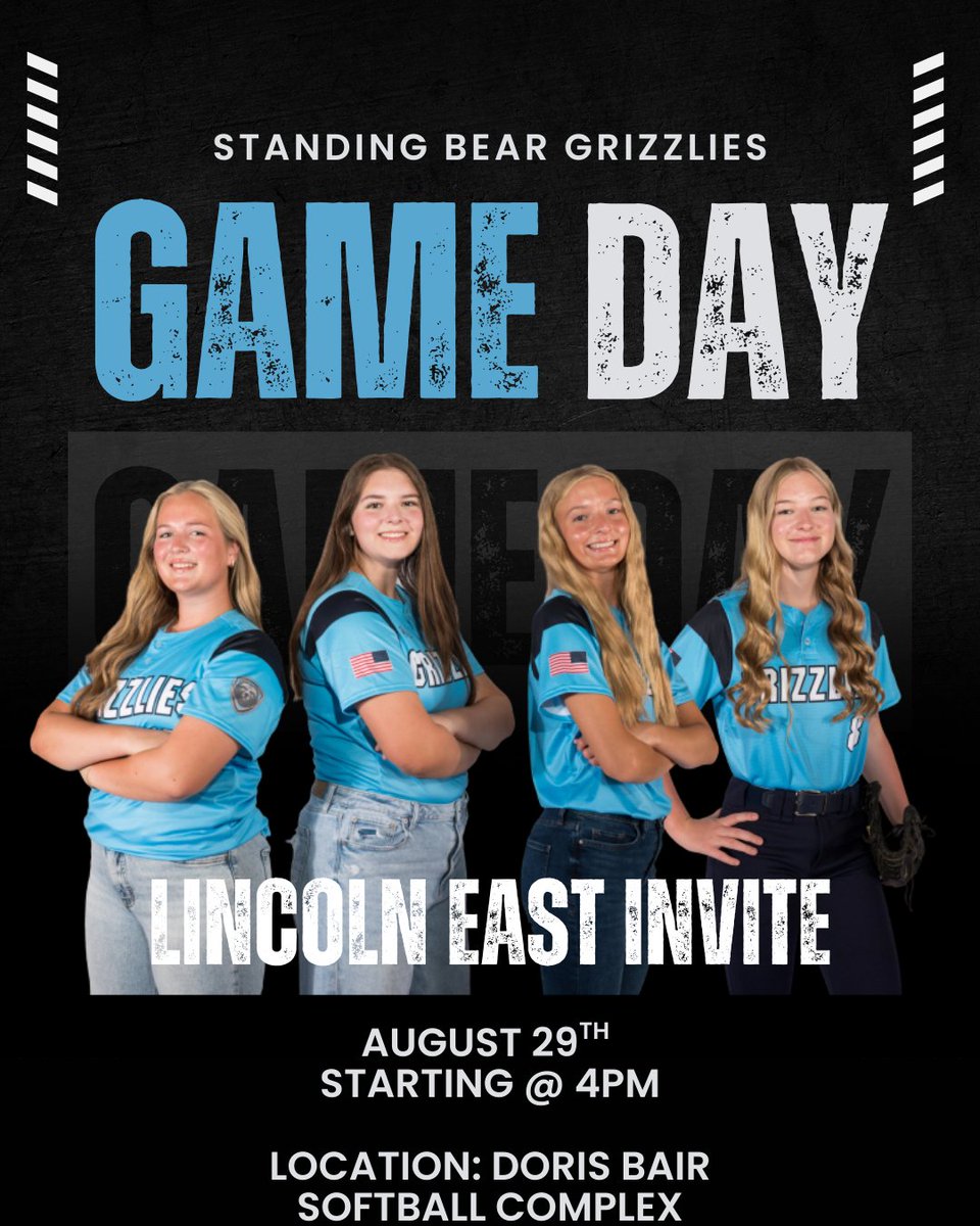 The Varsity Grizzlies are back in action today at the Lincoln East Invite at Doris Bair. Our first game will start at 4pm against Lincoln Southwest with games to follow against Columbus and Norfolk. Come out and support or follow along on GameChanger! 

📸 lexloganphotography