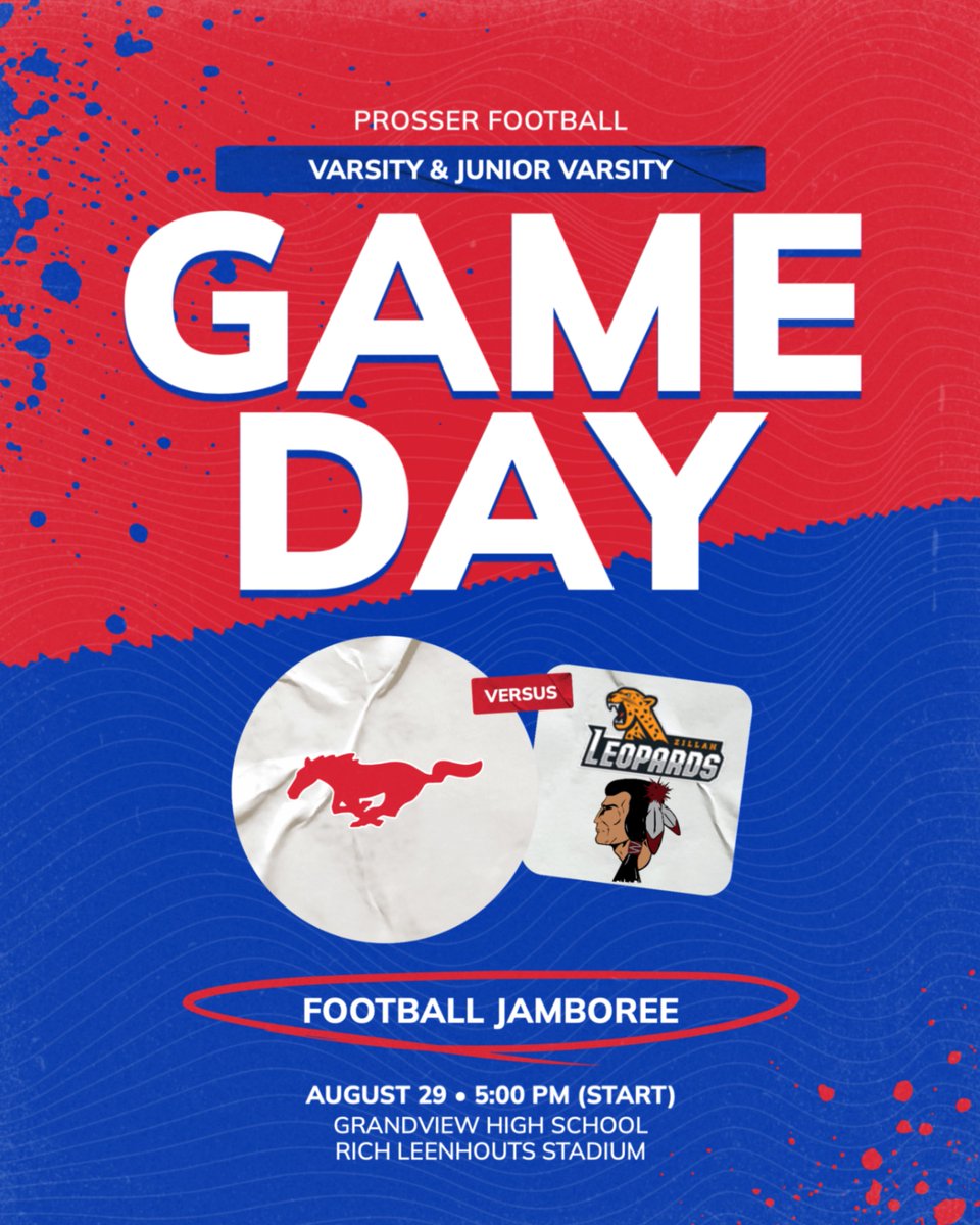 Mustangs are ready to take the field as they continue to fine tune the gameplay before regular season starts next week!

🗓️ | 8.29
⏰ | 5PM (Var)
⏰ | 5:30PM (JV)
⏰ | 6PM (Var)
⏰ | 6:30PM (JV)
🆚 | Zillah &amp; Wahluke  
🏟️ | Grandview HS  
🎟️ | $3 Adults &amp; Students

#GoMustangs