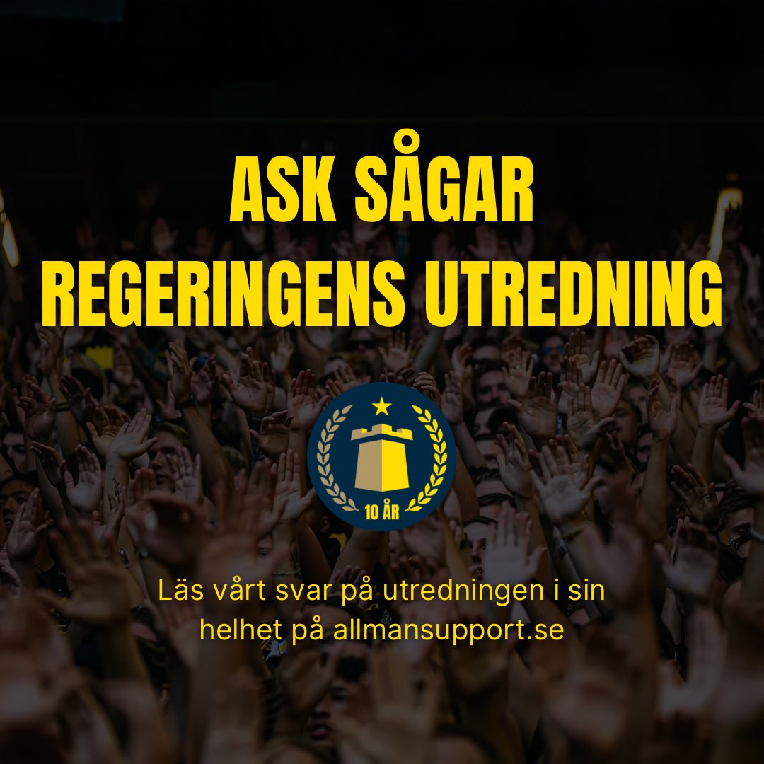 ASK sågar regeringens utredning

Förslagen i utredningen visar än en gång tydligt att regeringens intention inte är att förbättra ordningsläget på svenska läktare. Det stod klart redan i utredningens direktiv.