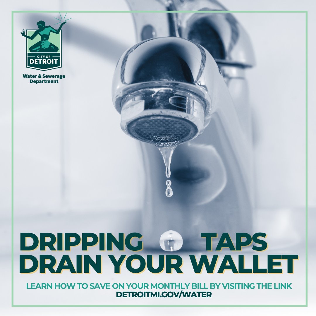 Don’t let dripping taps drain your wallets. Fix them immediately in order to use less water and save money on your water bill.