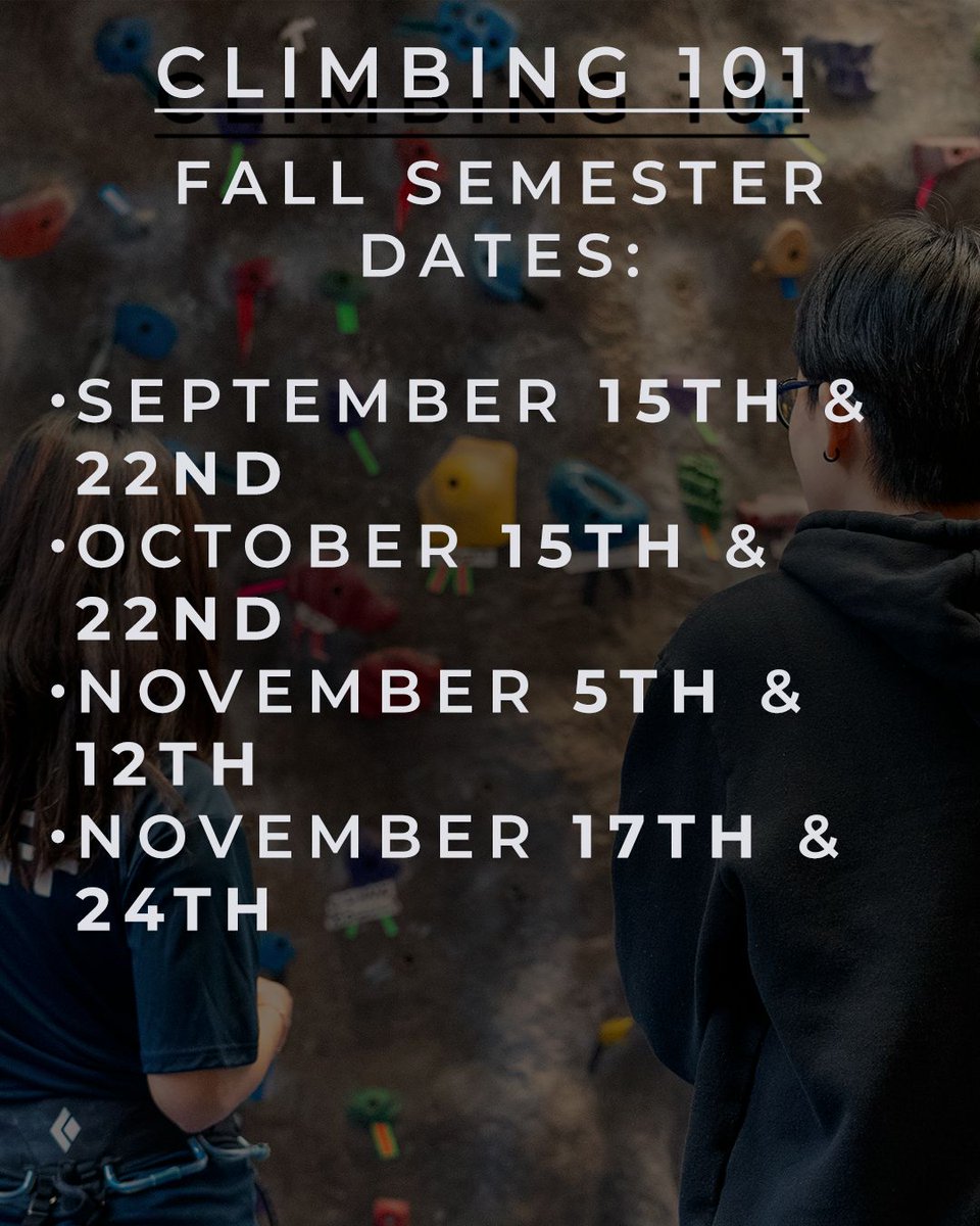 🧗 Ready to reach new heights? Join us for Climbing 101 this fall!
Whether you’re brand new to climbing or looking to strengthen your fundamentals, this intro course will cover gear use, climbing techniques, and belaying. 

recreationwebportal.dria.upenn.edu/Program/GetPro…