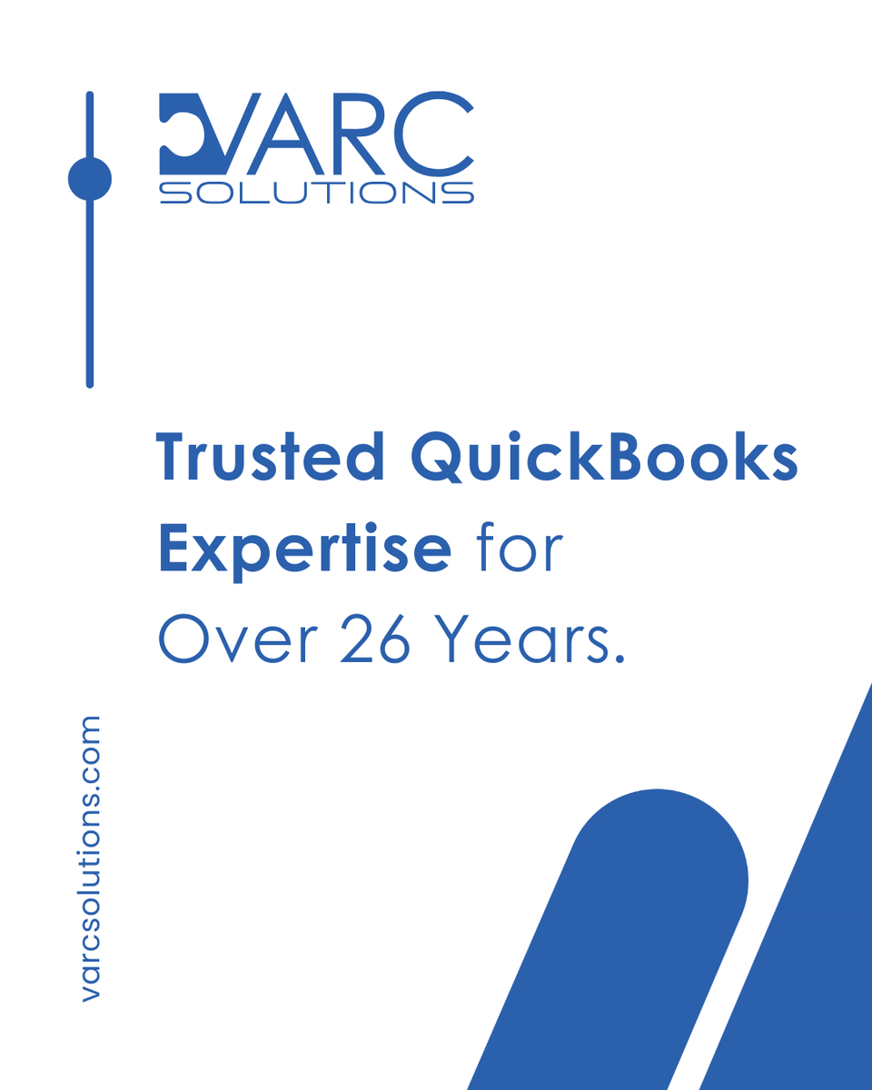 VARC_Solutions's tweet image. Why trust VARC Solutions with your business? 

From expert-led training to seamless system integrations, we provide the tools and knowledge you need to be self-sufficient and efficient.

#VARCSolutions #QuickBooksExperts #BusinessConsulting #Intuit #SmallBusinessSupport