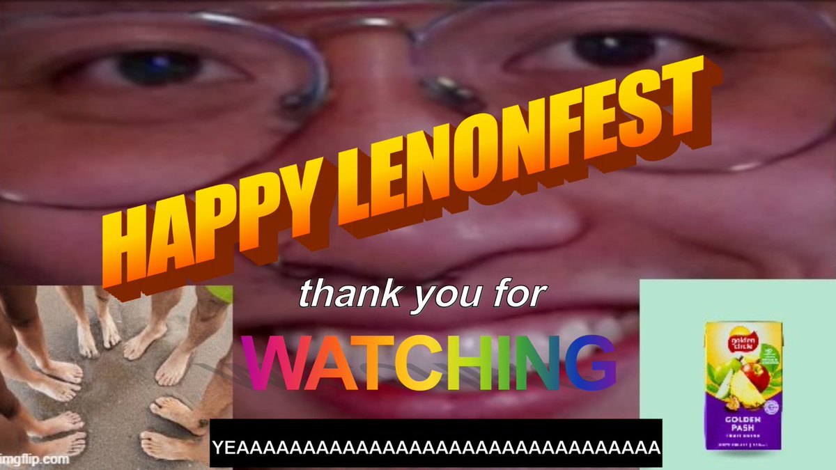 aaaand thats LenonFest 2025 closed off for another year

THANK YOU TO EVERYONE THAT TUNED IN. THANK YOU MODS. THANK YOU EVERYONE

see you LENONFEST 2026