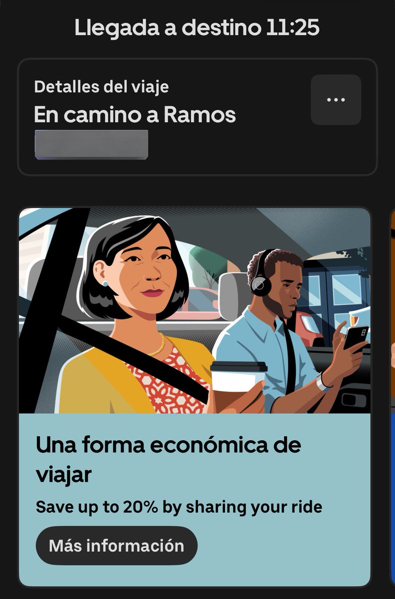 q hacía borja en la app d uber