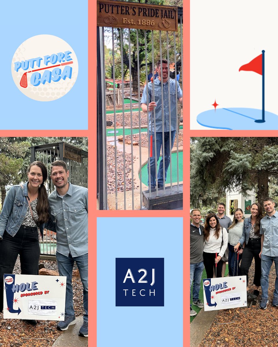GoA2JTech's tweet image. We were proud to sponsor Putt for CASA in support of CASA of Jefferson & Gilpin Counties! 💙⛳️ Our CEO Joseph Schieffer had a blast… maybe too much fun, since he ended up in Putter’s Pride Jail 🚔