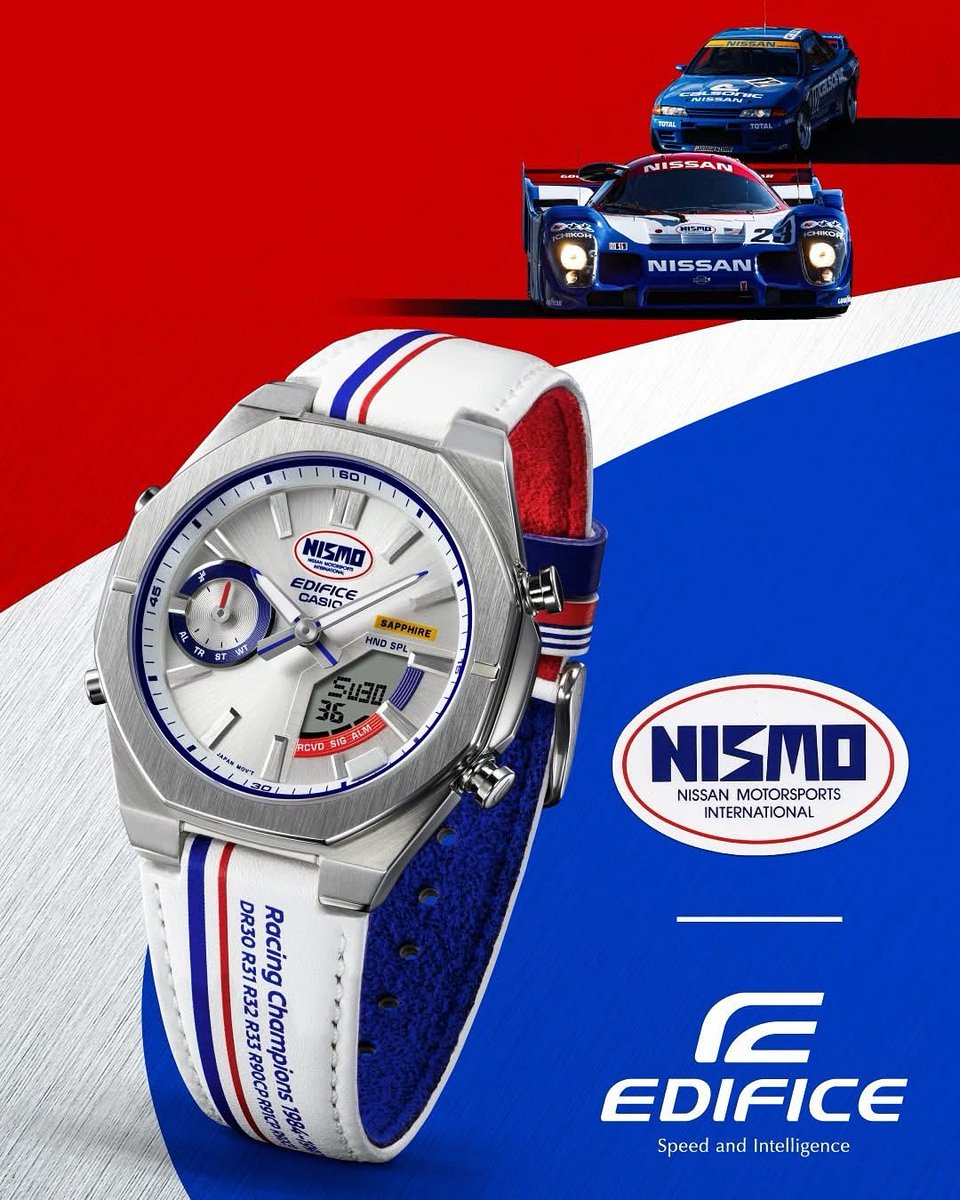 thelanjampod's tweet image. Not to be outdone by Seiko, Casio has released a Nismo LE Edifice 

#watches #casio #casioedifice #nissan #nismo