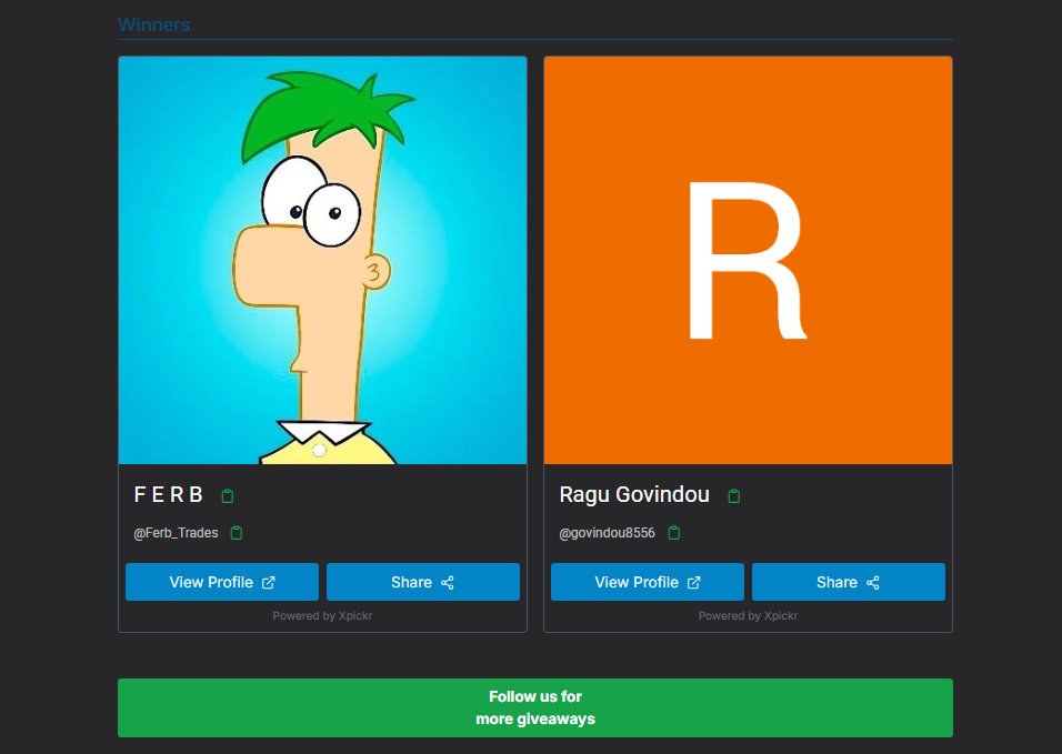 Congratulations to Winners :

1.<a href="/Ferb_Trades/">F E R B</a> 
2.<a href="/govindou8556/">Ragu Govindou</a> 

"Winners claim your account through Discord support of Blue Guardian Futures"

Draw ID :1756456022451
(xpickr.com/draw/175645602…)