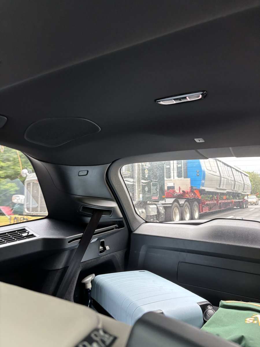 jackconboy's tweet image. Random old BART car being transported on I-87 near Saratoga NY. Why???? @peterhartlaub