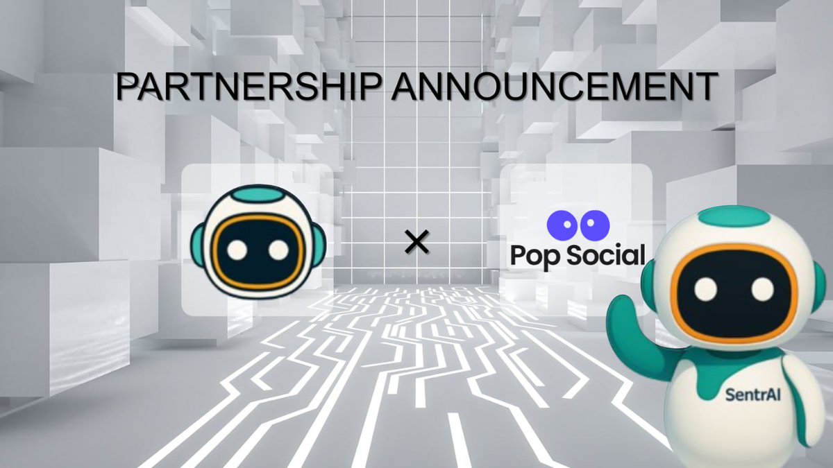 Pop Social (@popapp_official) on Twitter photo ๐ Partnership Alert!
Pop Social ร SentrAI ๐ค
SentrAI <a href="/SentrAIofficial/">SentrAI</a>
 is revolutionizing digital identity with AI-powered, tradable personas, while Pop Social <a href="/popapp_official/">Pop Social</a> is reshaping the Web3 social ecosystem with AI + privacy-first innovation.
Together, weโre building ๐ Partnership Alert!
Pop Social ร SentrAI ๐ค
SentrAI <a href="/SentrAIofficial/">SentrAI</a>
 is revolutionizing digital identity with AI-powered, tradable personas, while Pop Social <a href="/popapp_official/">Pop Social</a> is reshaping the Web3 social ecosystem with AI + privacy-first innovation.
Together, weโre building